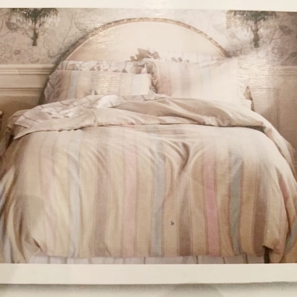 Simply Shabby Chic Bedding Rare Rachel Ashwell Simply Shabby Chic Linen Blend Striped Duvet